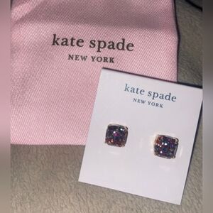 Kate Spade Sparkling Earrings With Pouch